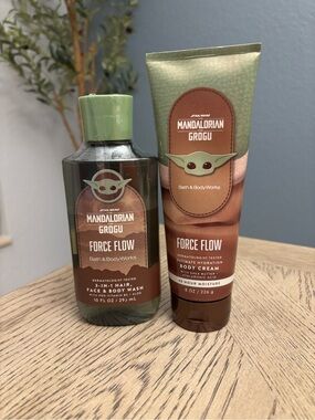 NWT Mandalorian Grogu Force Flow Bath & Body Works Set